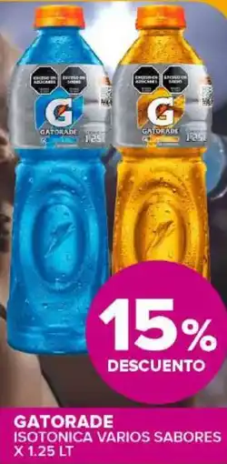 Carrefour Maxi Gatorade isotonica varios sabores oferta