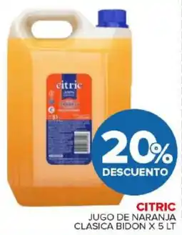 Carrefour Maxi Citric jugo de naranja clasica bidon oferta