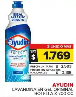 Carrefour Maxi Ayudin lavandina en gel original botella oferta