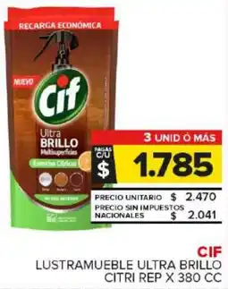 Carrefour Maxi Cif lustramueble ultra brillo citri rep oferta