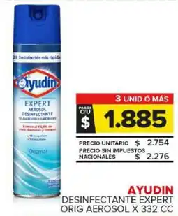 Carrefour Maxi Ayudin desinfectante expert orig aerosol oferta