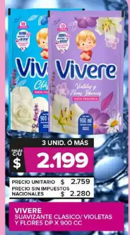 Carrefour Maxi Vivere suavizante clasico/violetas y flores dp oferta