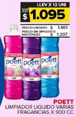 Carrefour Maxi Poett limpiador liquido varias fragancias oferta