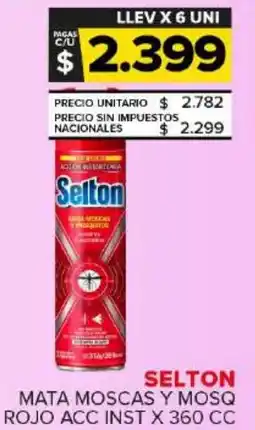 Carrefour Maxi Selton mata moscas y mosq rojo acc inst oferta