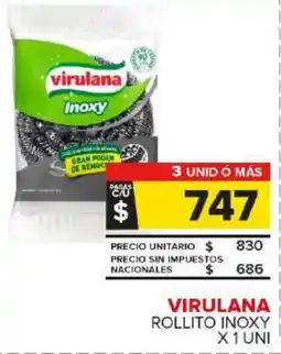 Carrefour Maxi Virulana rollito inoxy oferta