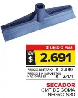 Carrefour Maxi Secador cmt de goma negro n30 oferta
