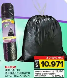 Carrefour Maxi Glow bolsas de residuos oferta