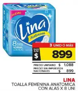 Carrefour Maxi Lina toalla femenina anatomica con alas oferta