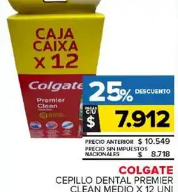 Carrefour Maxi Colgate cepillo dental premier clean medio oferta