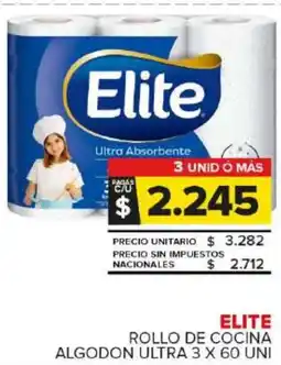 Carrefour Maxi Elite rollo de cocina algodon ultra oferta