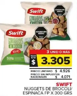 Carrefour Maxi Swift nuggets de brocoli/ espinaca fp oferta