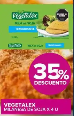 Carrefour Maxi Vegetalex milanesa de soja oferta