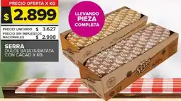 Carrefour Maxi Serra dulce batata/batata con cacao oferta
