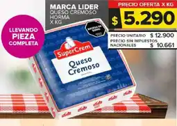 Carrefour Maxi Marca lider queso cremoso horma oferta