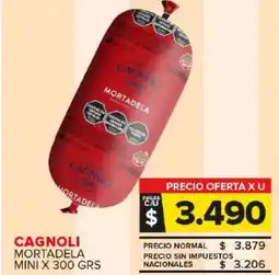 Carrefour Maxi Cagnoli mortadela mini oferta