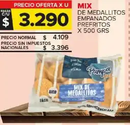 Carrefour Maxi Mix de medallitos empanados prefritos oferta