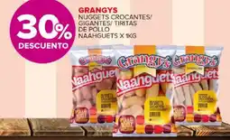 Carrefour Maxi Grangys nuggets crocantes/ gigantes/tiritas de pollo naahguets oferta