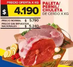 Carrefour Maxi Paleta/ pernil/ chuleta de cerdo oferta