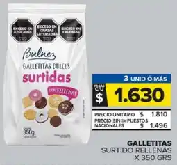 Carrefour Maxi Bulnez galletitas surtido rellenas oferta