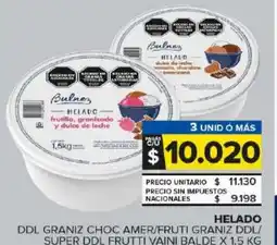 Carrefour Maxi Helado ddl graniz choc amer/fruti graniz ddl/ super ddl frutti vaini balde oferta