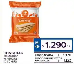 Carrefour Maxi Tostadas de arroz aireadas oferta