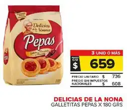Carrefour Maxi Delicias de la nona galletitas pepas oferta