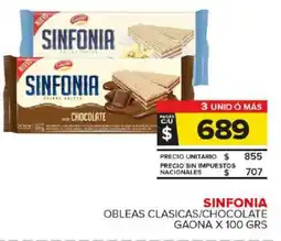 Carrefour Maxi Sinfonia obleas clasicas/chocolate gaona oferta