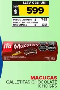 Carrefour Maxi Macucas galletitas chocolate oferta