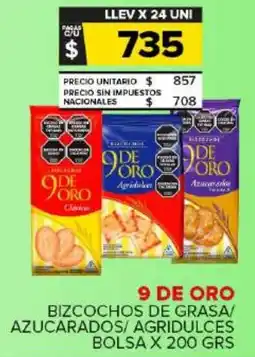Carrefour Maxi 9 de oro bizcochos de grasa/ azucarados/ agridulces bolsa oferta