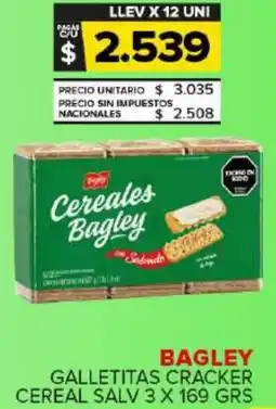 Carrefour Maxi Bagley galletitas cracker cereal salv oferta