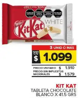 Carrefour Maxi Kit kat tableta chocolate blanco oferta