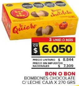 Carrefour Maxi Bon o bon bombones chocolate c/ leche caja oferta