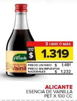 Carrefour Maxi Alicante esencia de vainilla pet oferta