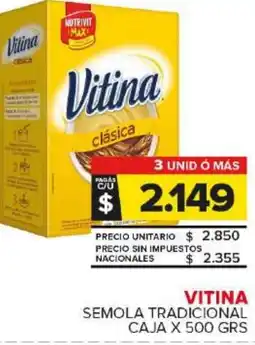 Carrefour Maxi Vitina semola tradicional caja oferta