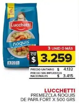 Carrefour Maxi Lucchetti premezcla noquis de papa fort oferta