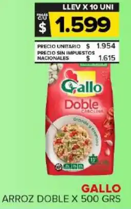 Carrefour Maxi Gallo arroz doble oferta