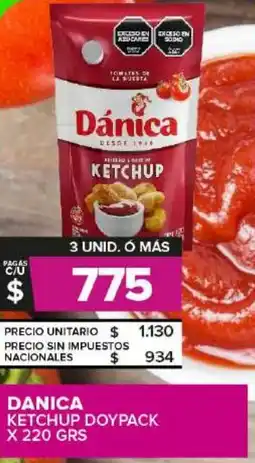 Carrefour Maxi Dánica ketchup doypack oferta