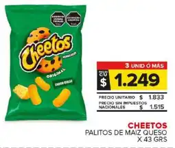 Carrefour Maxi Cheetos palitos de maiz queso oferta