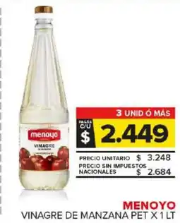 Carrefour Maxi Menoyo vinagre de manzana pet oferta
