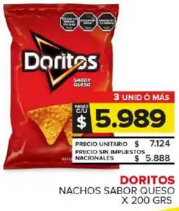 Carrefour Maxi Doritos nachos sabor queso oferta