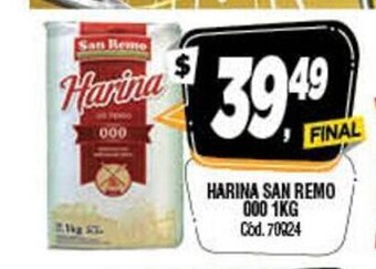 Supermercados Yaguar Harina San Remo 000 1kg oferta