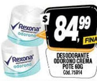 Supermercados Yaguar Desodorante Odorono Crema Pote 60g oferta
