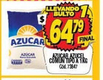 Supermercados Yaguar Azucar Azucel Comun Tipo A 1kg oferta