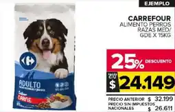Carrefour Maxi Carrefour alimento perros razas med/ gde oferta