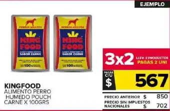 Carrefour Maxi King food alimento perro humedo pouch carne oferta