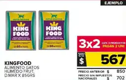 Carrefour Maxi Kingfood alimento gatos humedo frut. d.mar oferta