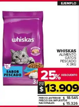 Carrefour Maxi Whiskas alimento gatos pescado oferta
