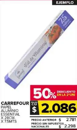Carrefour Maxi Carrefour papel aluminio essential oferta