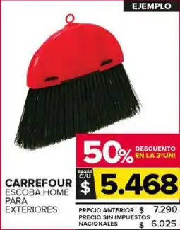 Carrefour Maxi Carrefour escoba home para exteriores oferta