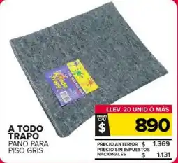 Carrefour Maxi A todo trapo pano para piso gris oferta